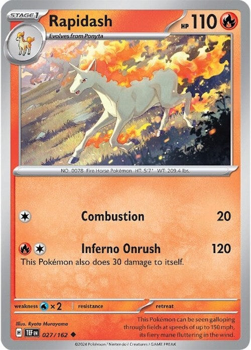 Rapidash (027/162) [Scarlet & Violet: Temporal Forces] | Arkham Games and Comics