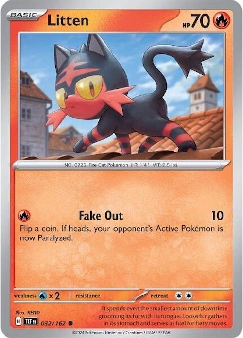 Litten (032/162) [Scarlet & Violet: Temporal Forces] | Arkham Games and Comics