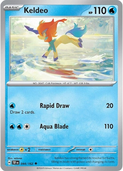 Keldeo (044/162) [Scarlet & Violet: Temporal Forces] | Arkham Games and Comics