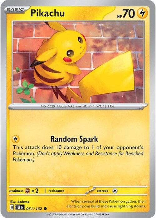 Pikachu (051/162) [Scarlet & Violet: Temporal Forces] | Arkham Games and Comics