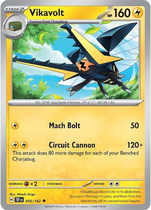 Vikavolt (056/162) [Scarlet & Violet: Temporal Forces] | Arkham Games and Comics