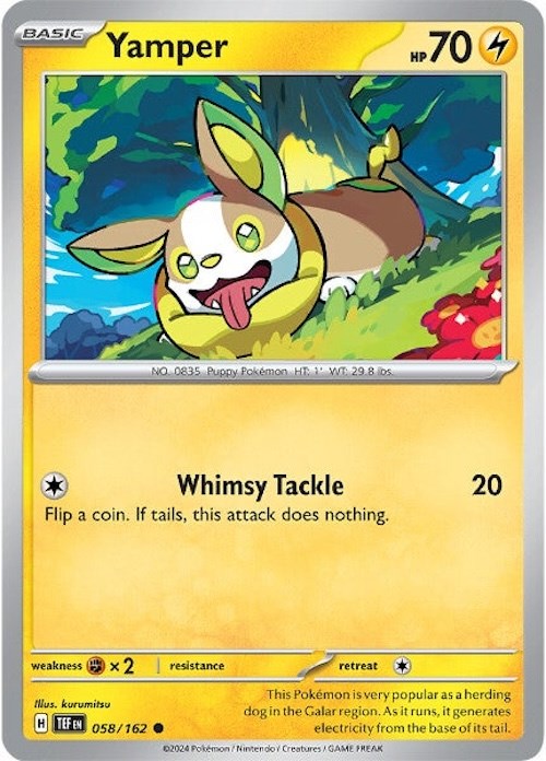 Yamper (058/162) [Scarlet & Violet: Temporal Forces] | Arkham Games and Comics