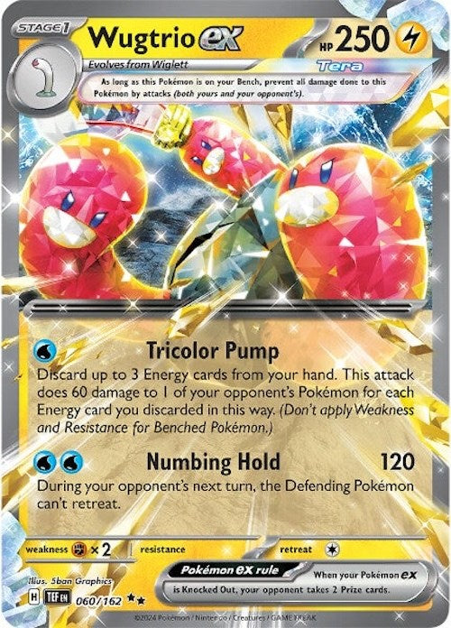 Wugtrio ex (060/162) [Scarlet & Violet: Temporal Forces] | Arkham Games and Comics