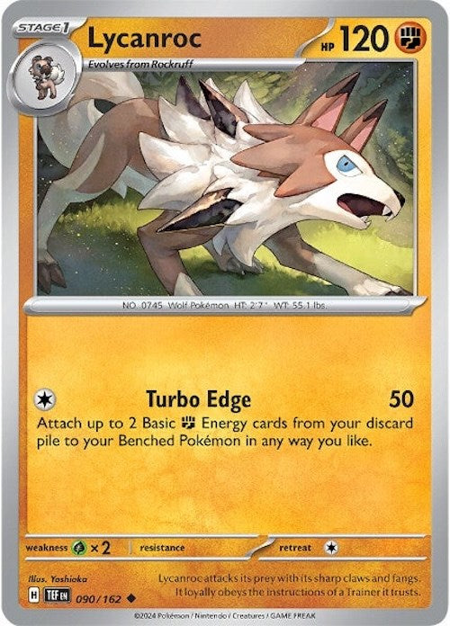 Lycanroc (090/162) [Scarlet & Violet: Temporal Forces] | Arkham Games and Comics