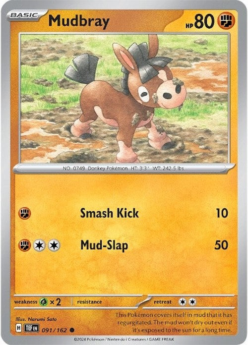 Mudbray (091/162) [Scarlet & Violet: Temporal Forces] | Arkham Games and Comics