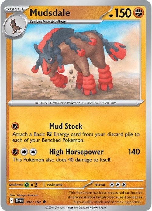 Mudsdale (092/162) [Scarlet & Violet: Temporal Forces] | Arkham Games and Comics