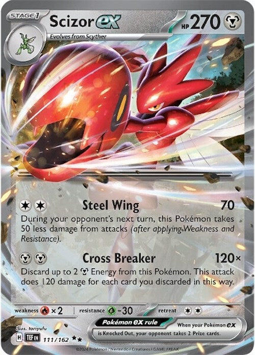 Scizor ex (111/162) [Scarlet & Violet: Temporal Forces] | Arkham Games and Comics