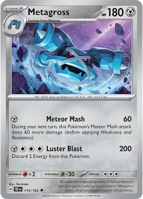Metagross (115/162) [Scarlet & Violet: Temporal Forces] | Arkham Games and Comics