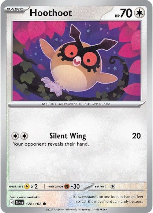 Hoothoot (126/162) [Scarlet & Violet: Temporal Forces] | Arkham Games and Comics