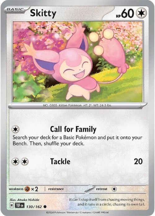 Skitty (130/162) [Scarlet & Violet: Temporal Forces] | Arkham Games and Comics