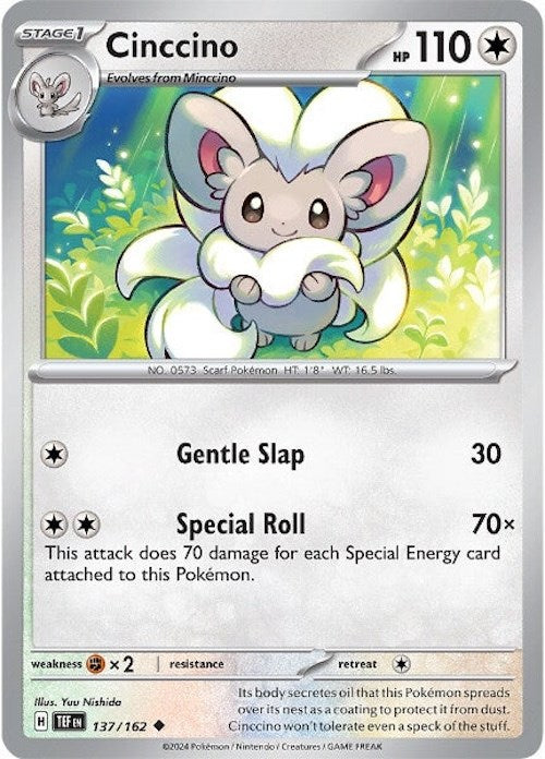 Cinccino (137/162) [Scarlet & Violet: Temporal Forces] | Arkham Games and Comics