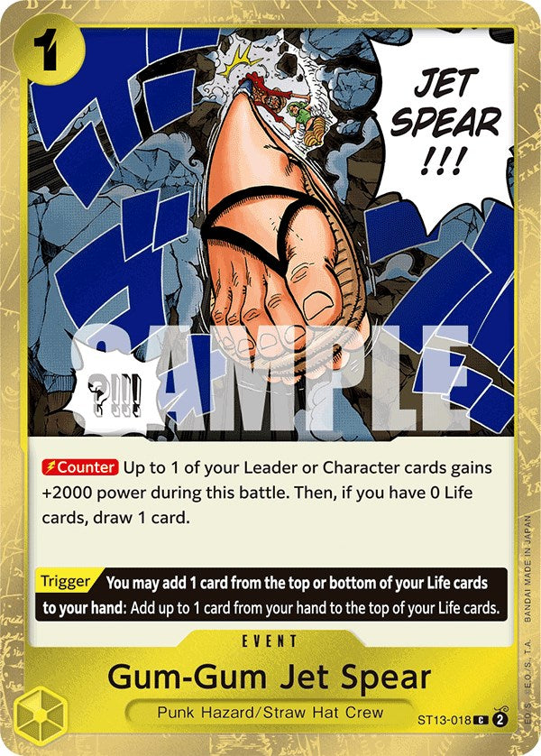 Gum-Gum Jet Spear [Ultra Deck: The Three Brothers] | Arkham Games and Comics