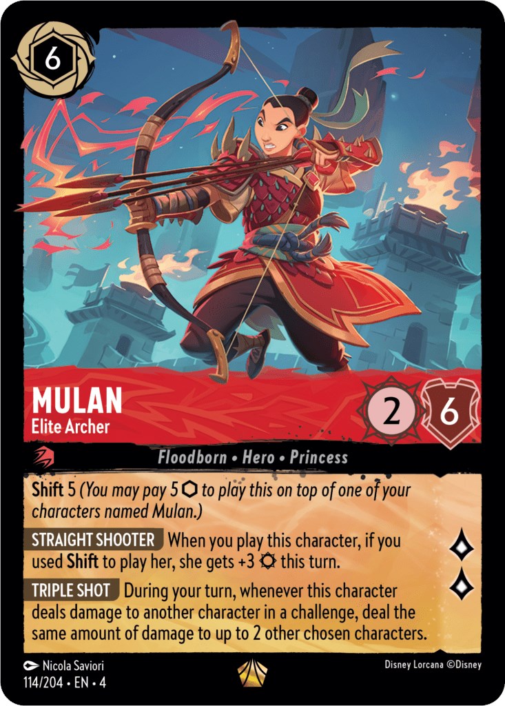 Mulan - Elite Archer (114/204) [Ursula's Return] | Arkham Games and Comics