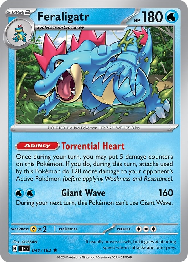 Feraligatr (041/162) (Theme Deck Exclusive) [Scarlet & Violet: Temporal Forces] | Arkham Games and Comics