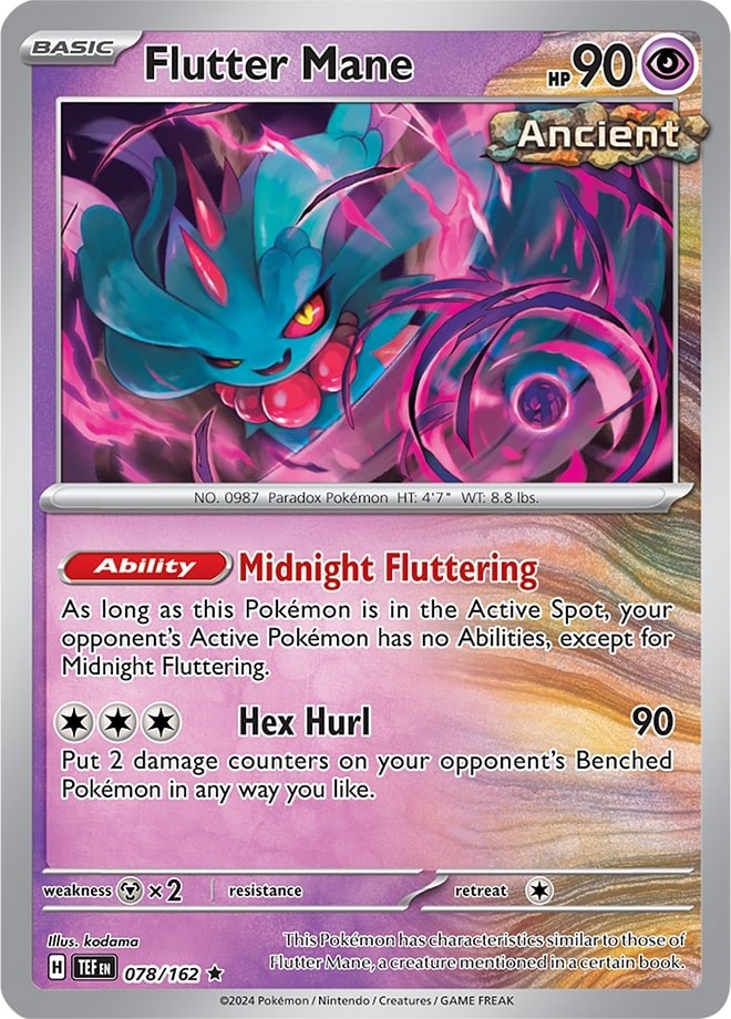 Flutter Mane (078/162) (Theme Deck Exclusive) [Scarlet & Violet: Temporal Forces] | Arkham Games and Comics