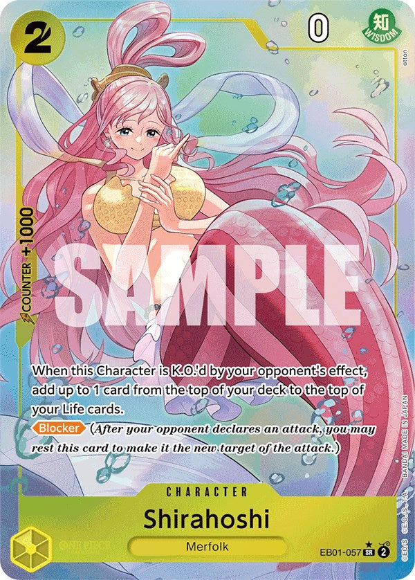 Shirahoshi (Alternate Art) [Extra Booster: Memorial Collection] | Arkham Games and Comics