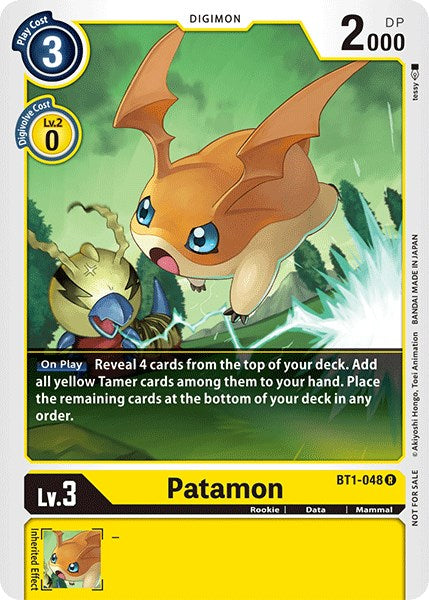 Patamon [BT1-048] (Official Tournament Pack Vol.3) [Release Special Booster Promos] | Arkham Games and Comics