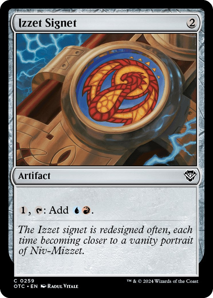 Izzet Signet [Outlaws of Thunder Junction Commander] | Arkham Games and Comics