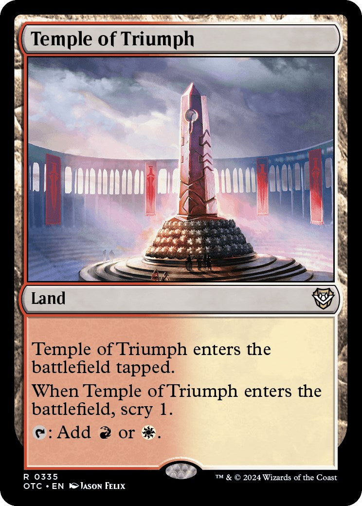 Temple of Triumph [Outlaws of Thunder Junction Commander] | Arkham Games and Comics