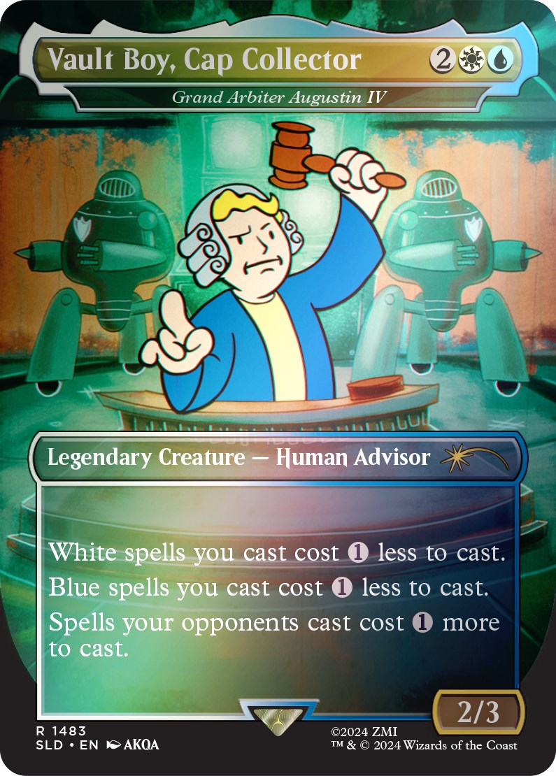 Vault Boy, Cap Collector - Grand Arbiter Augustin IV (Rainbow Foil) [Secret Lair Drop Series] | Arkham Games and Comics