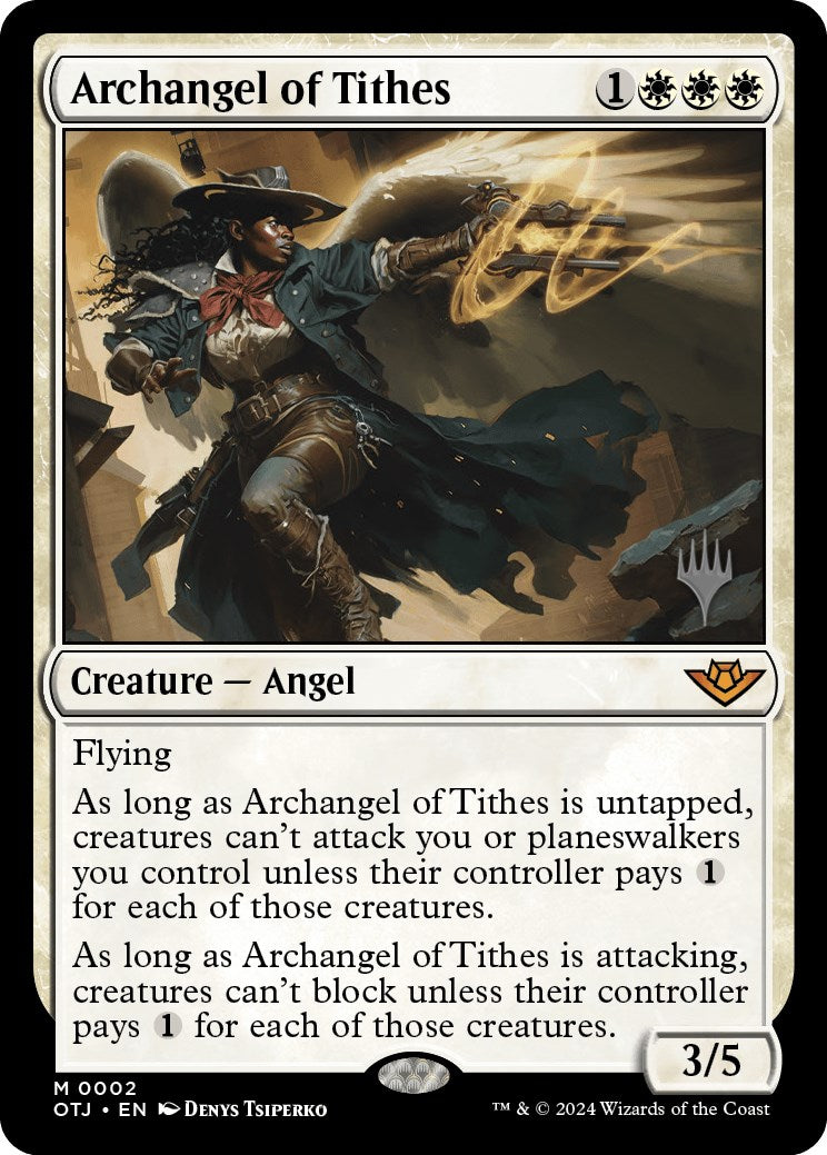 Archangel of Tithes (Promo Pack) [Outlaws of Thunder Junction Promos] | Arkham Games and Comics