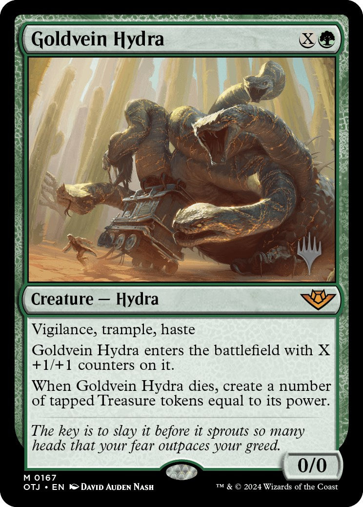 Goldvein Hydra (Promo Pack) [Outlaws of Thunder Junction Promos] | Arkham Games and Comics