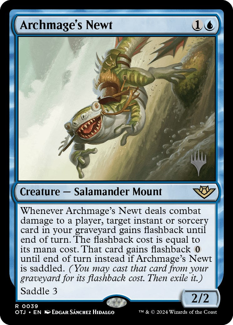 Archmage's Newt (Promo Pack) [Outlaws of Thunder Junction Promos] | Arkham Games and Comics