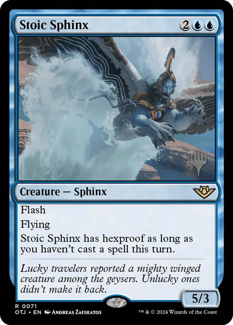 Stoic Sphinx (Promo Pack) [Outlaws of Thunder Junction Promos] | Arkham Games and Comics