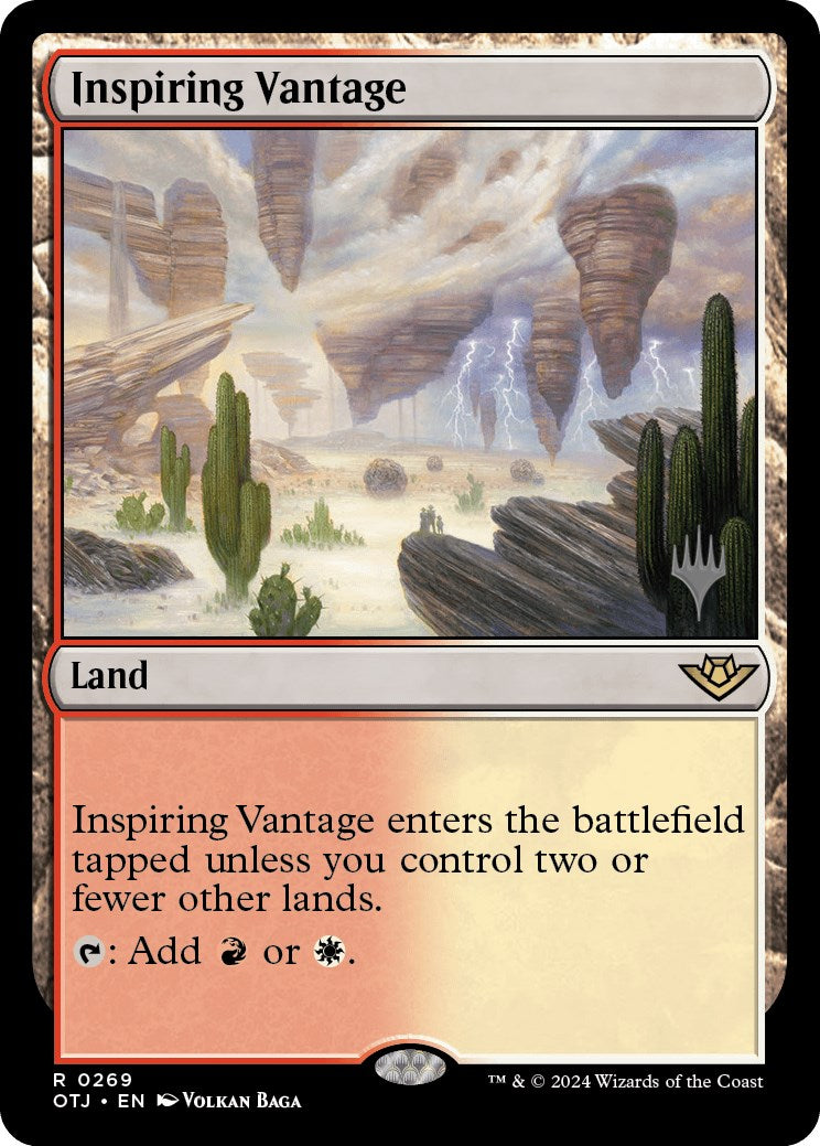 Inspiring Vantage (Promo Pack) [Outlaws of Thunder Junction Promos] | Arkham Games and Comics