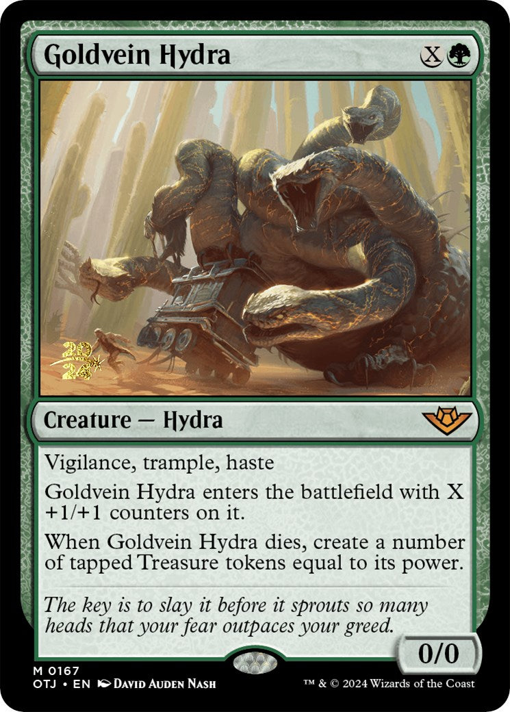 Goldvein Hydra [Outlaws of Thunder Junction Prerelease Promos] | Arkham Games and Comics