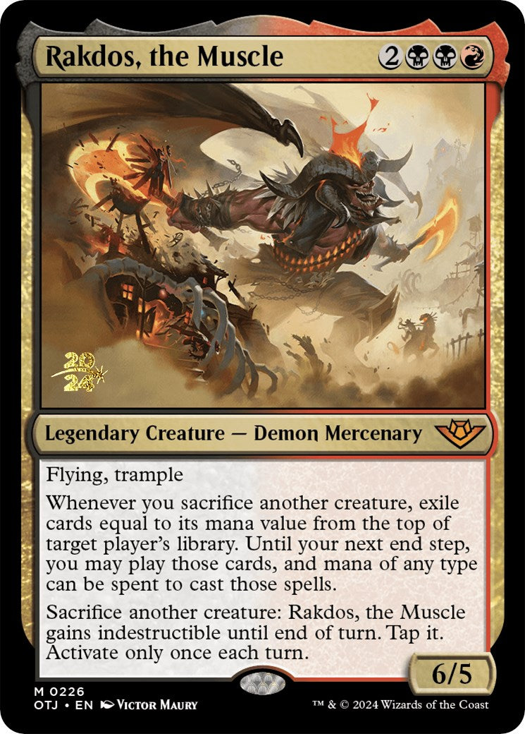 Rakdos, the Muscle [Outlaws of Thunder Junction Prerelease Promos] | Arkham Games and Comics