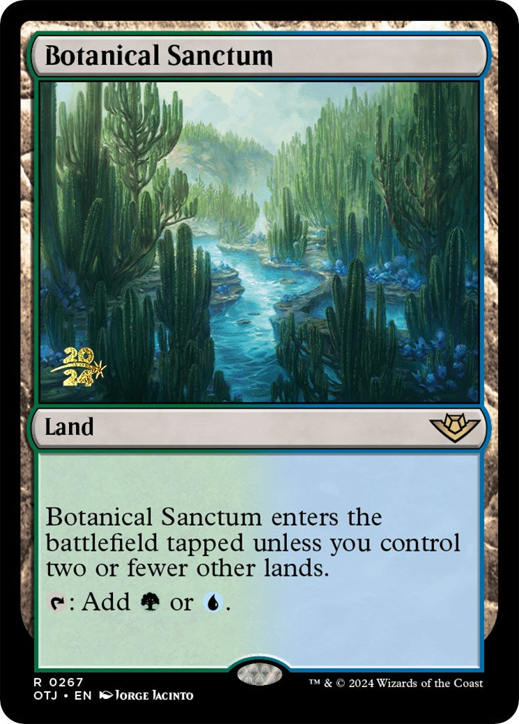 Botanical Sanctum (OTJ) [Outlaws of Thunder Junction Prerelease Promos] | Arkham Games and Comics