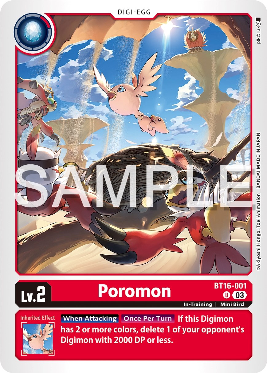 Poromon [BT16-001] [Beginning Observer] | Arkham Games and Comics