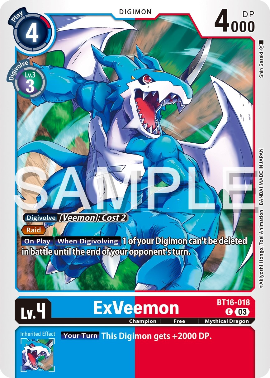 ExVeemon [BT16-018] [Beginning Observer] | Arkham Games and Comics