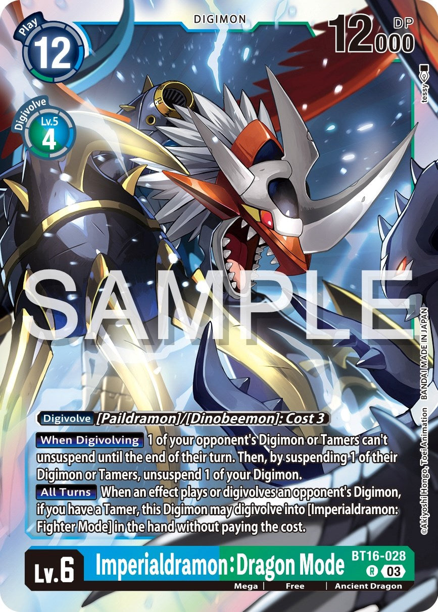 Imperialdramon: Dragon Mode [BT16-028] [Beginning Observer] | Arkham Games and Comics