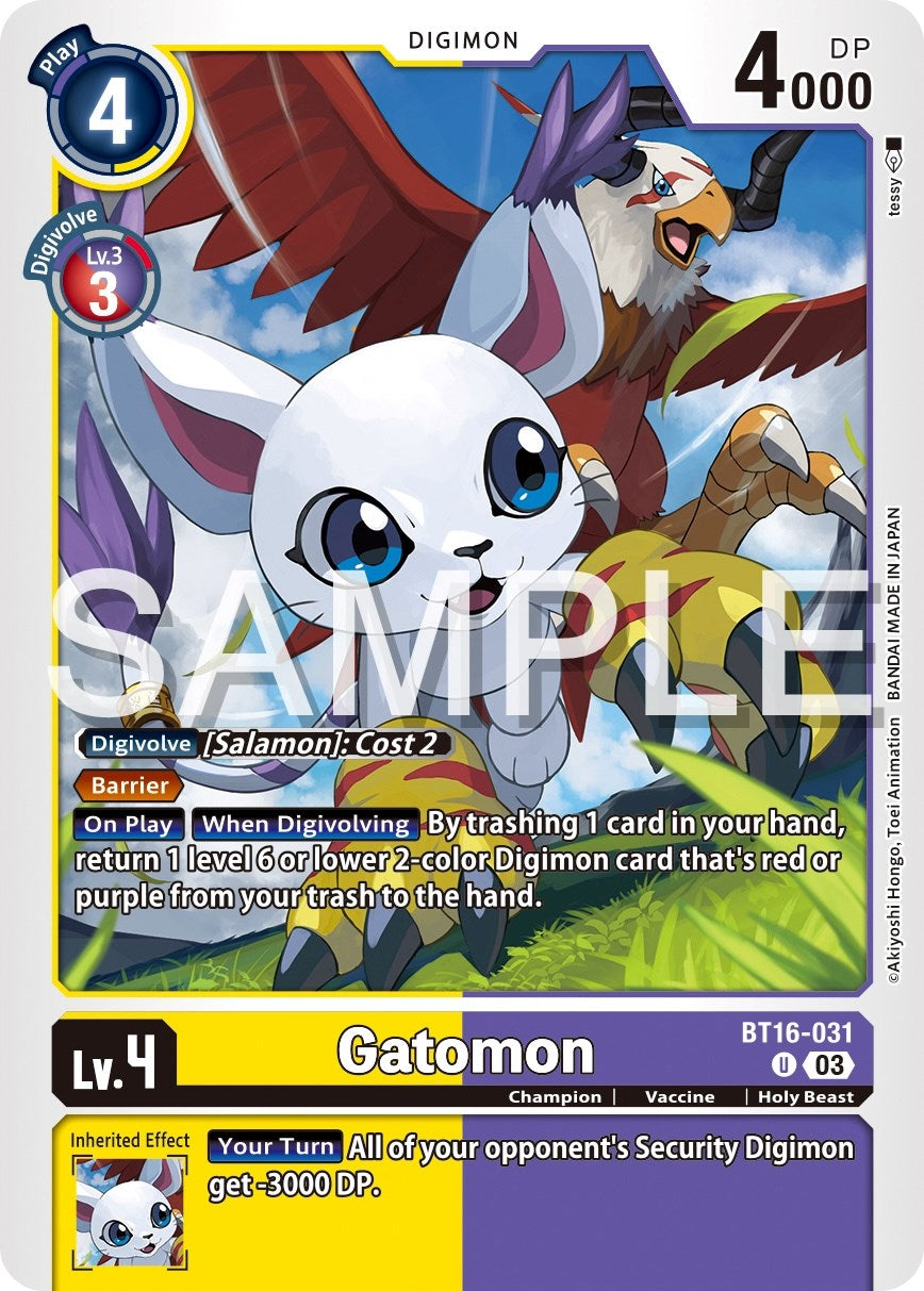 Gatomon [BT16-031] [Beginning Observer] | Arkham Games and Comics