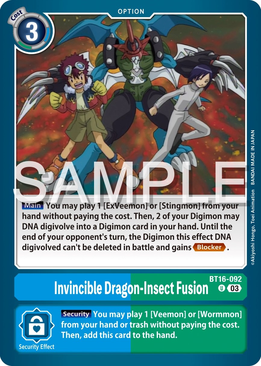 Invincible Dragon-Insect Fusion [BT16-092] [Beginning Observer] | Arkham Games and Comics