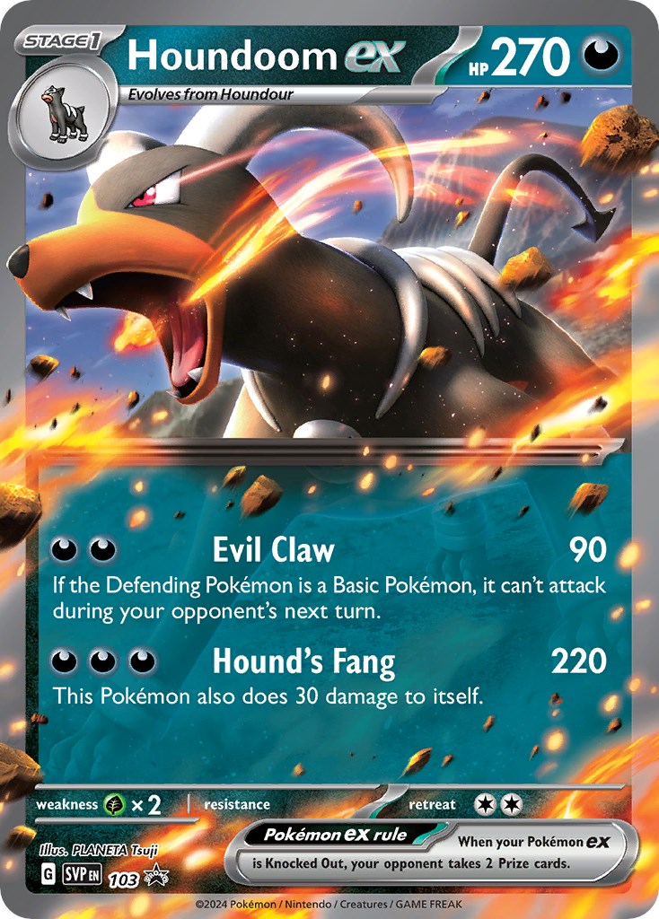 Houndoom ex (103) [Scarlet & Violet: Black Star Promos] | Arkham Games and Comics