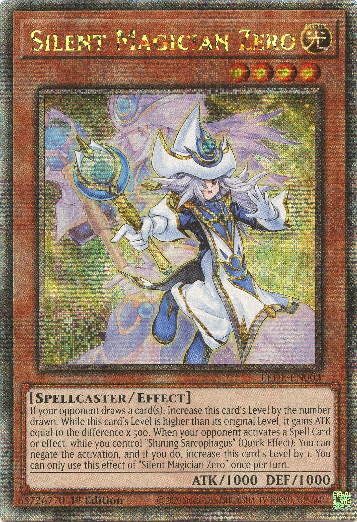 Silent Magician Zero [LEDE-EN003] Quarter Century Secret Rare | Arkham Games and Comics