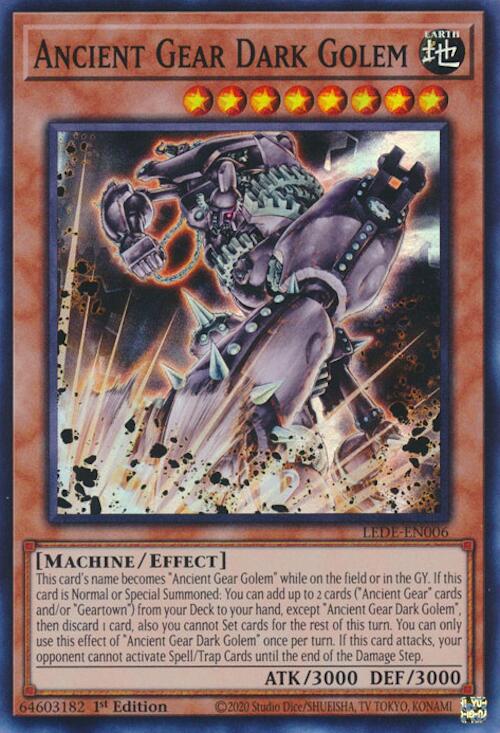 Ancient Gear Dark Golem [LEDE-EN006] Super Rare | Arkham Games and Comics