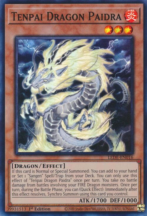 Tenpai Dragon Paidra [LEDE-EN016] Super Rare | Arkham Games and Comics