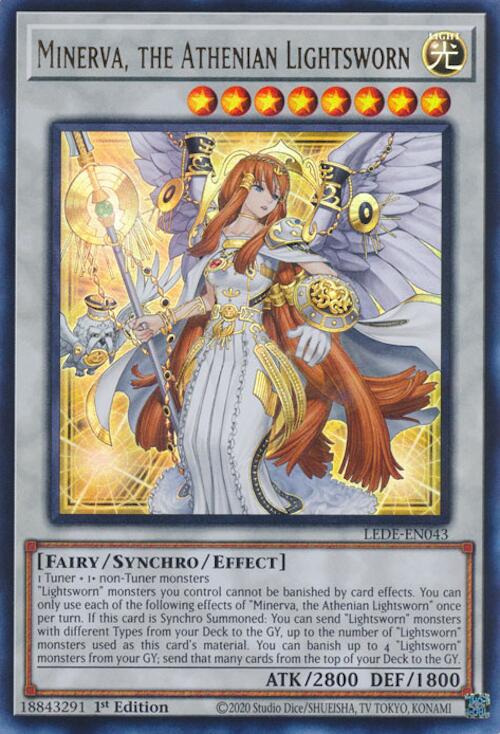 Minerva, the Athenian Lightsworn [LEDE-EN043] Ultra Rare | Arkham Games and Comics