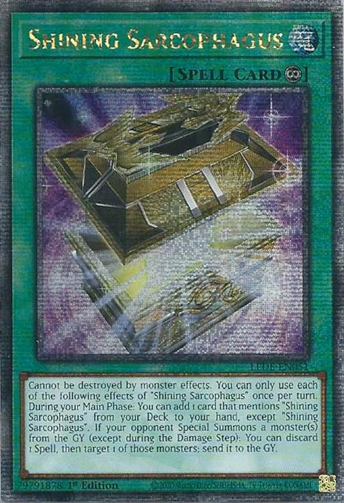 Shining Sarcophagus (Quarter Century Secret Rare) [LEDE-EN051] Quarter Century Secret Rare | Arkham Games and Comics