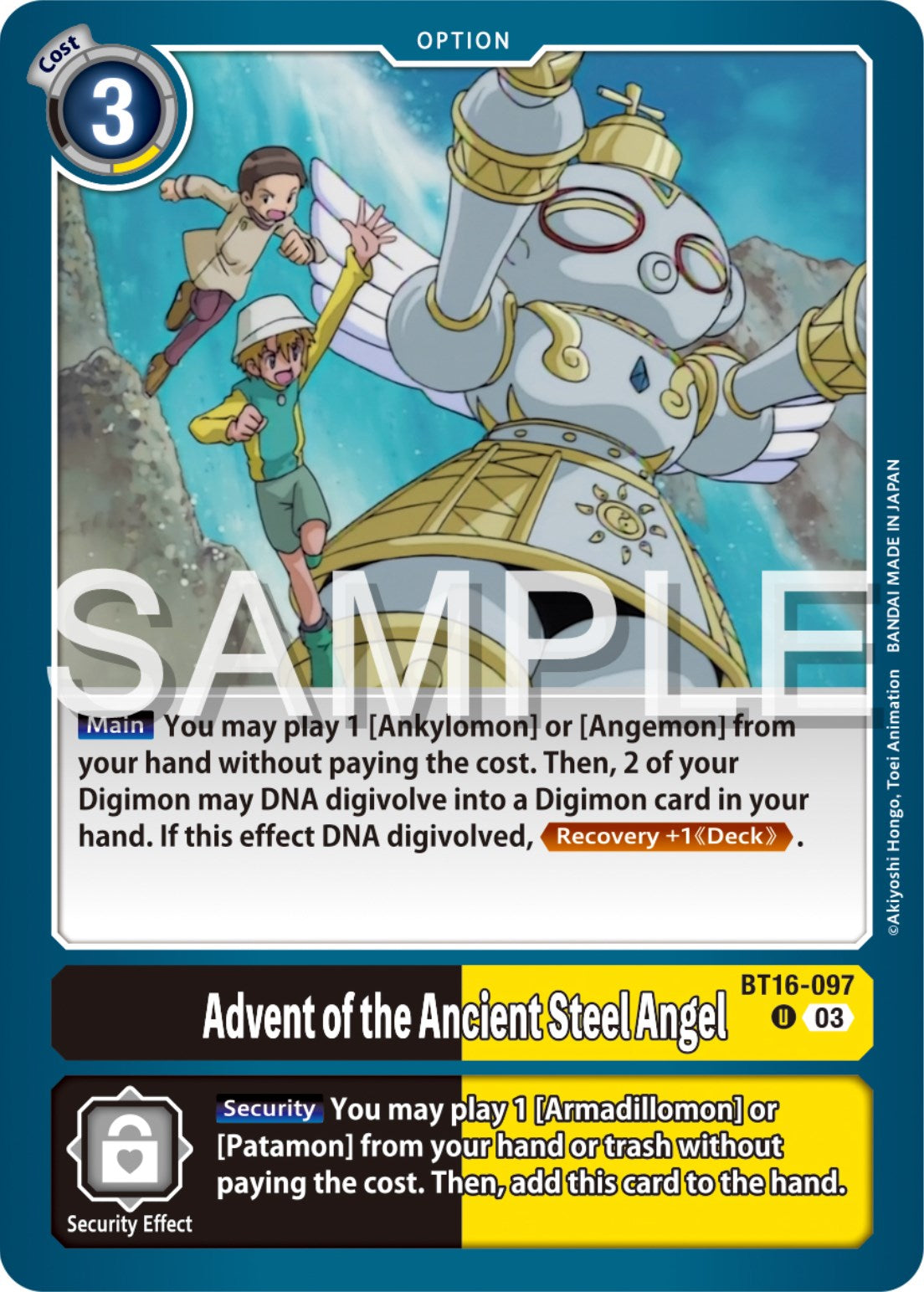 Advent of the Ancient Steel Angel [BT16-097] [Beginning Observer] | Arkham Games and Comics