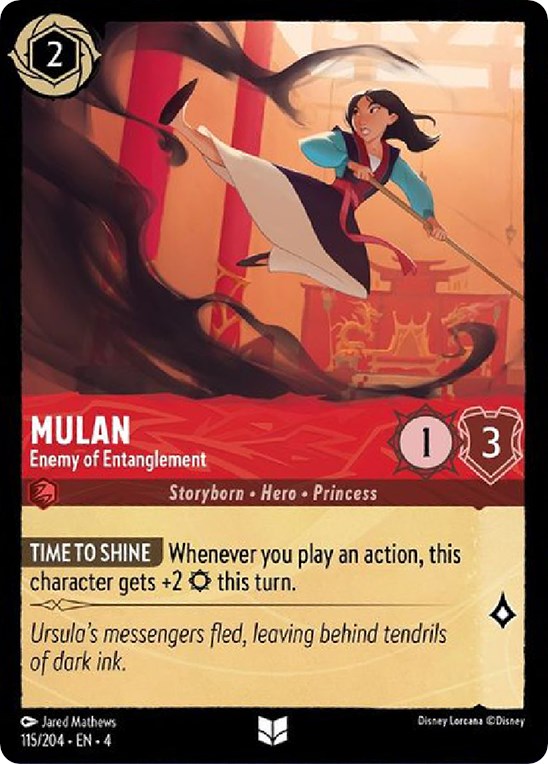 Mulan - Enemy of Entanglement (115/204) [Ursula's Return] | Arkham Games and Comics