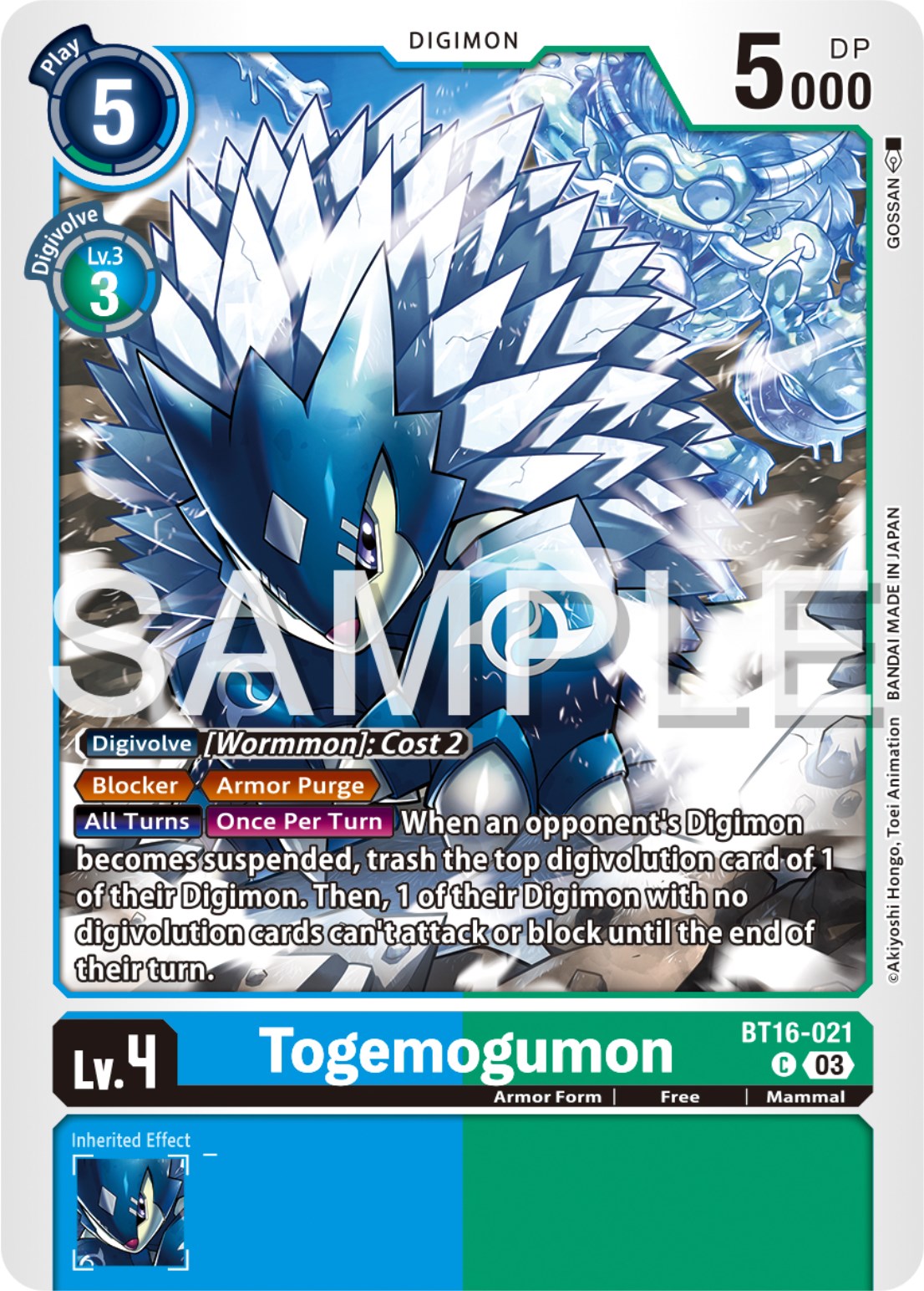 Togemogumon [BT16-021] [Beginning Observer] | Arkham Games and Comics