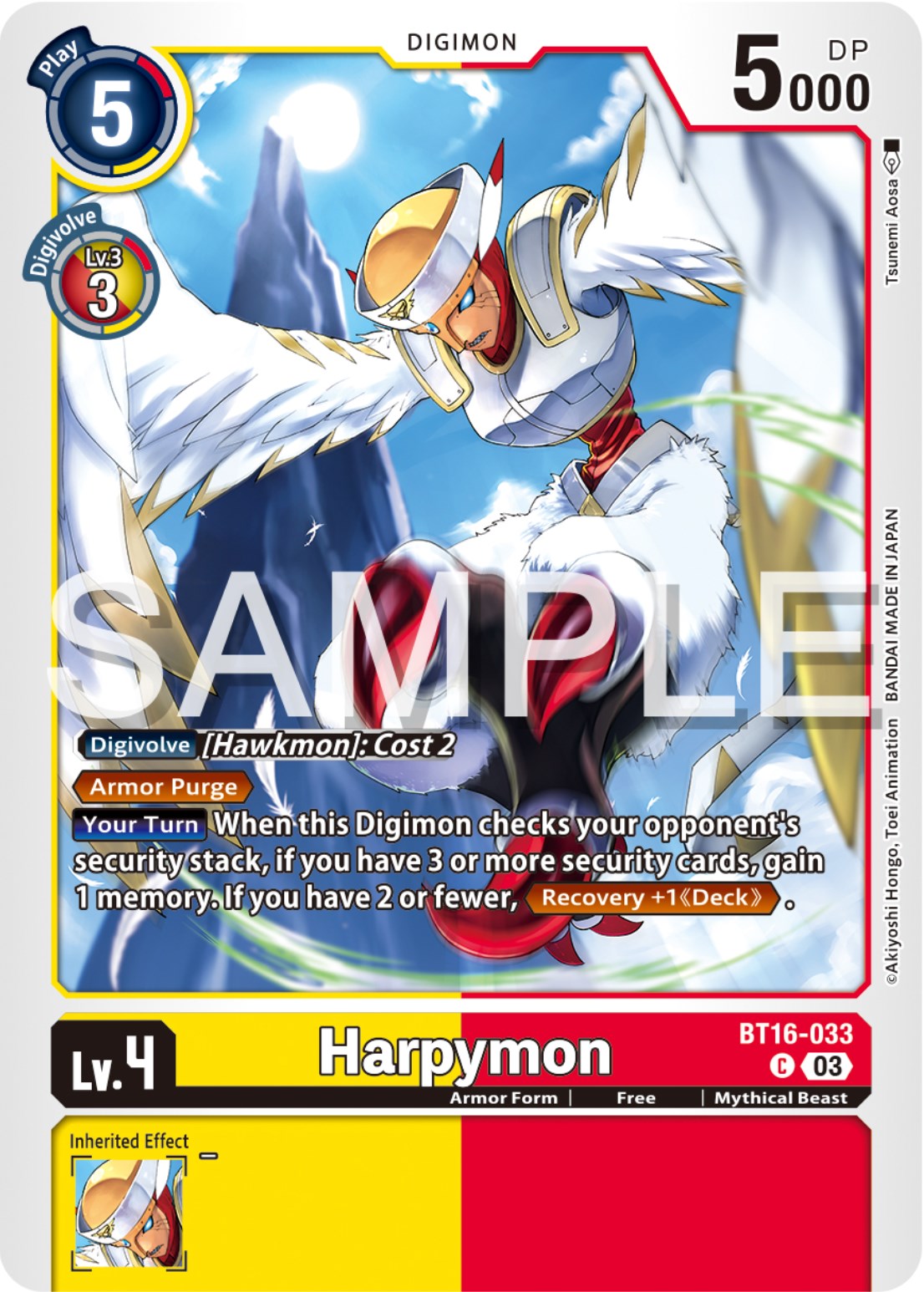 Harpymon [BT16-033] [Beginning Observer] | Arkham Games and Comics