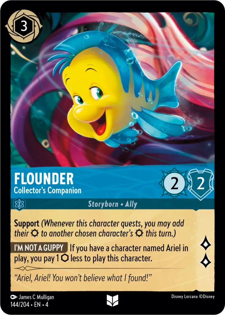 Flounder - Collector's Companion (144/204) [Ursula's Return] | Arkham Games and Comics