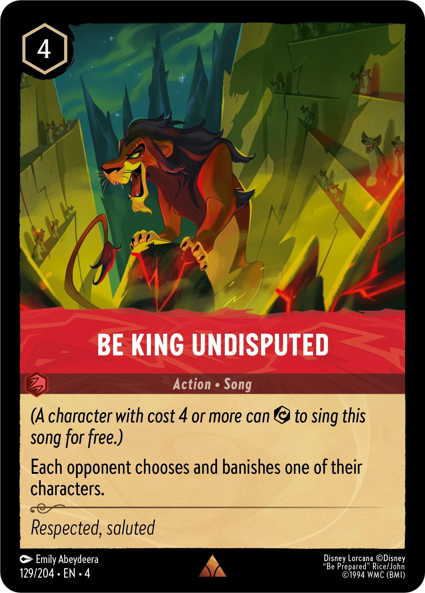 Be King Undisputed (129/204) [Ursula's Return] | Arkham Games and Comics