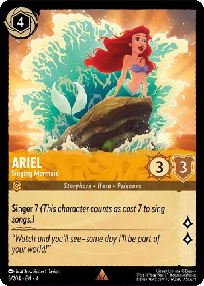 Ariel - Singing Mermaid (3/204) [Ursula's Return] | Arkham Games and Comics